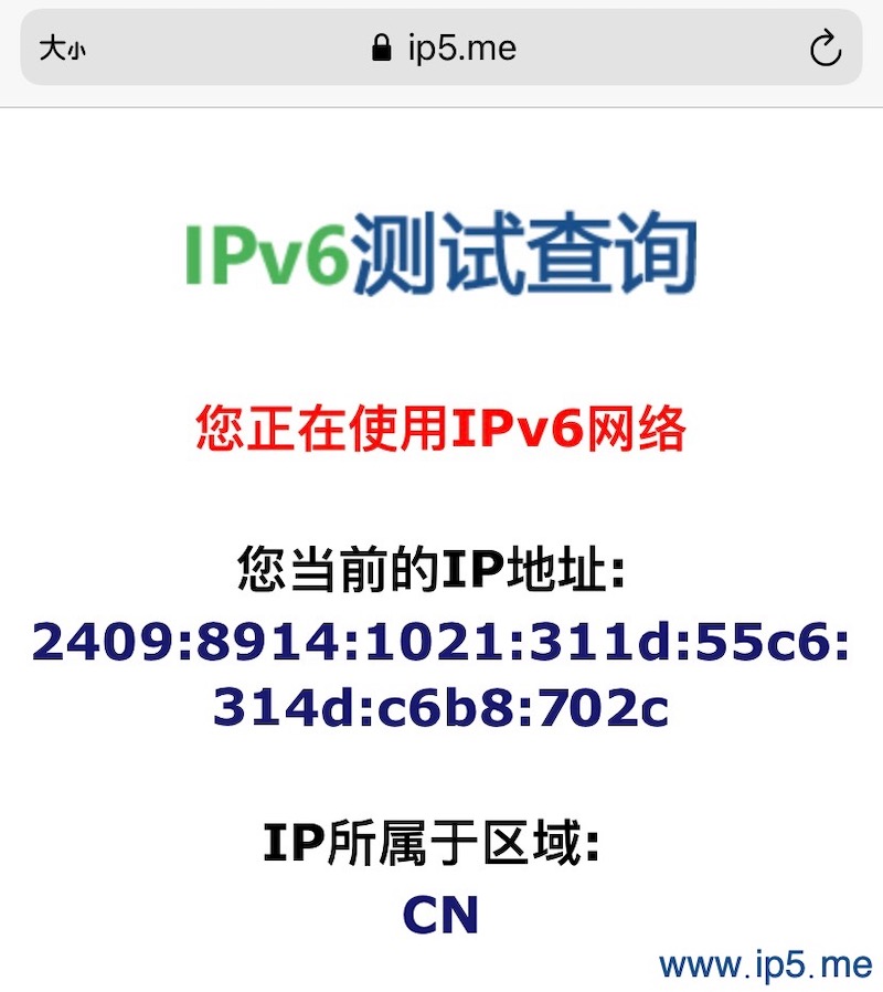 ipv6 test
