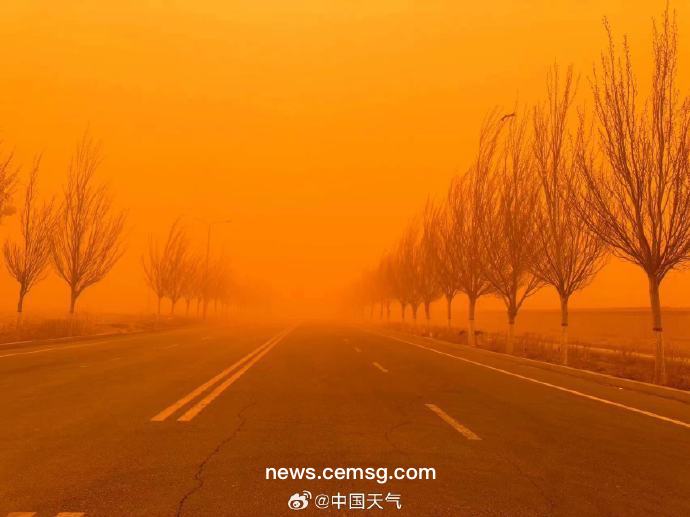 Severe sandstorms hit parts of Inner Mongolia