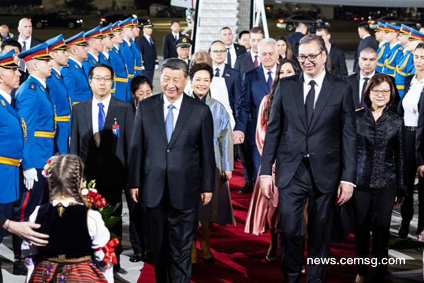Xi Jinping arrived in Belgrade 