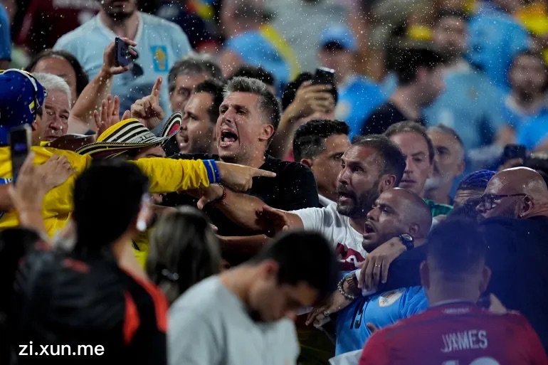 乌拉圭球员与球迷发生冲突