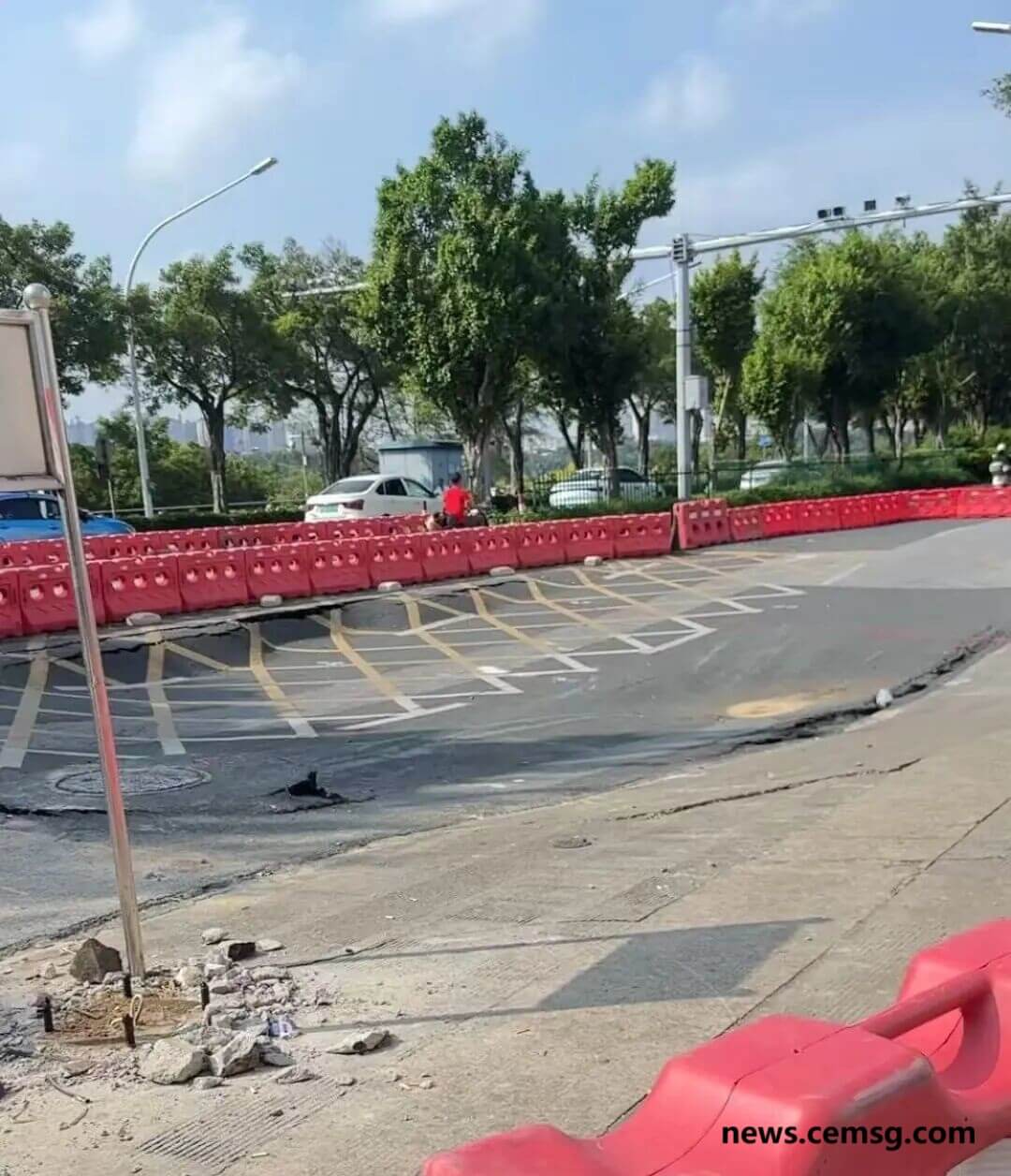 Road collapse