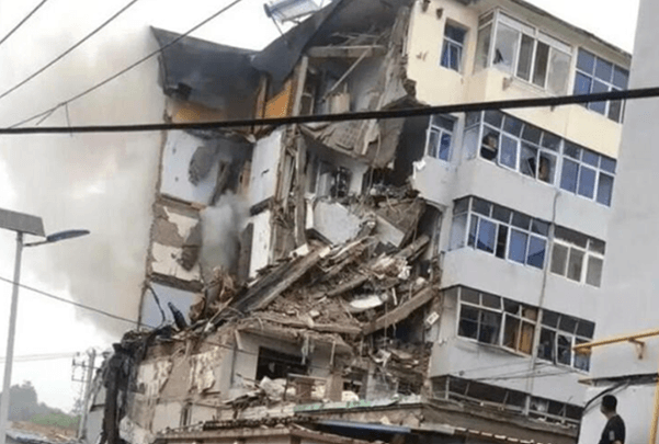 Explosion at Residential Building in Huludao