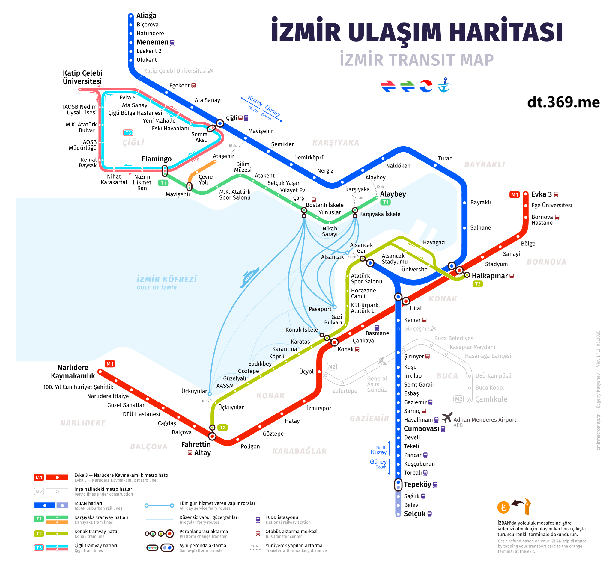 伊兹密尔地铁图