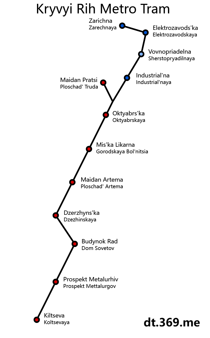 克里沃罗格地铁图
