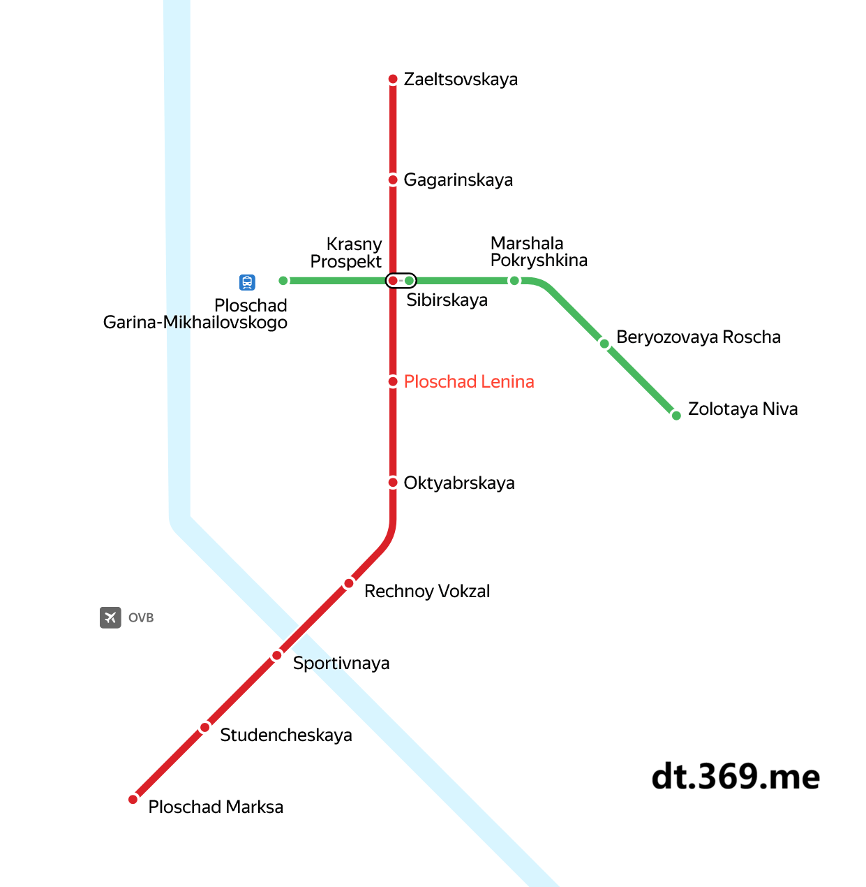 新西伯利亚地铁图