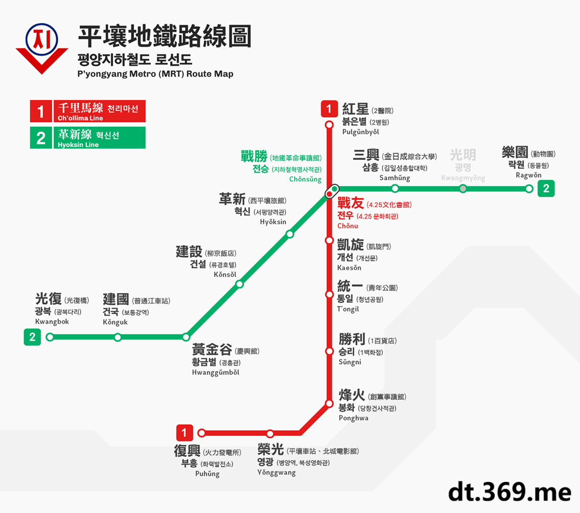 平壤地铁图