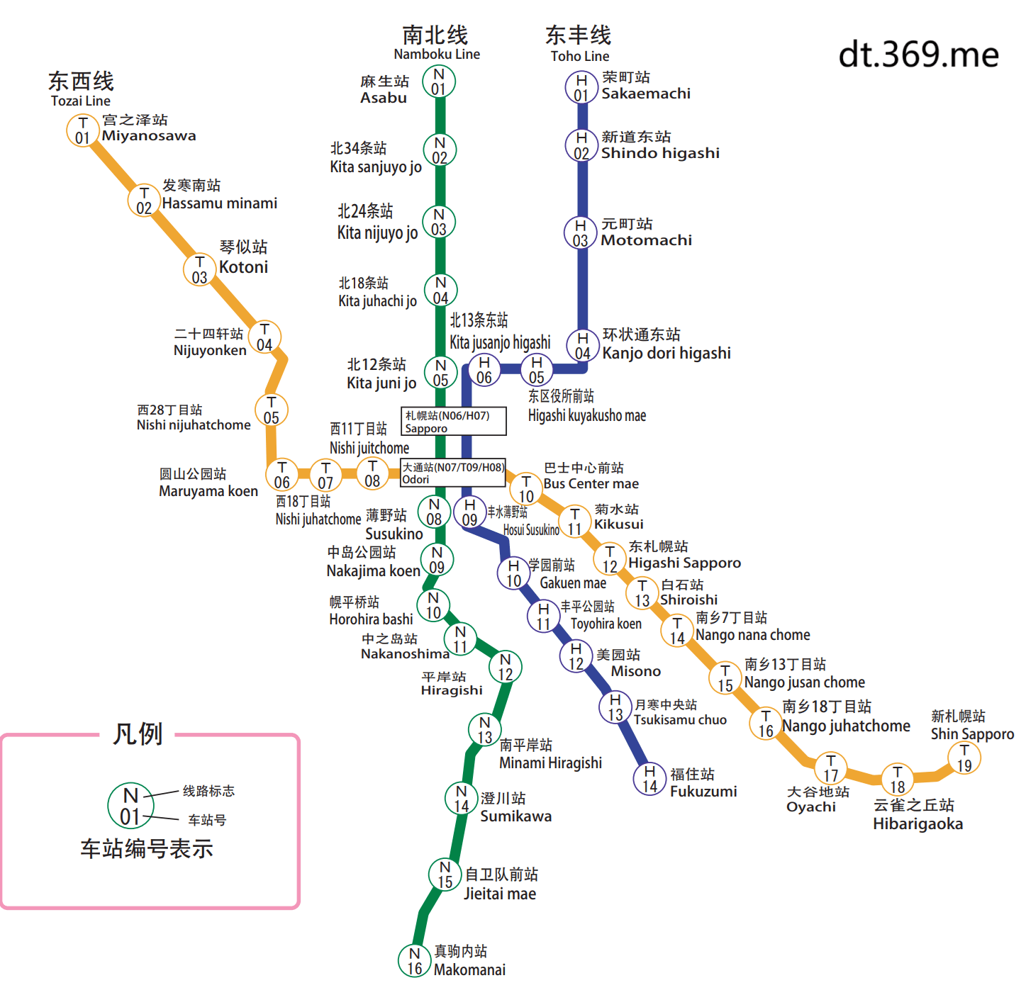 札幌地铁图