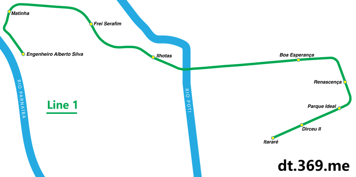 特雷西纳地铁图